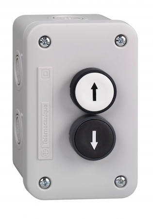 Schneider Electric XALE2235 КНОПОЧНЫЙ ПОСТ 2 КНОПКИ БЕЛ.ЧЕРН.