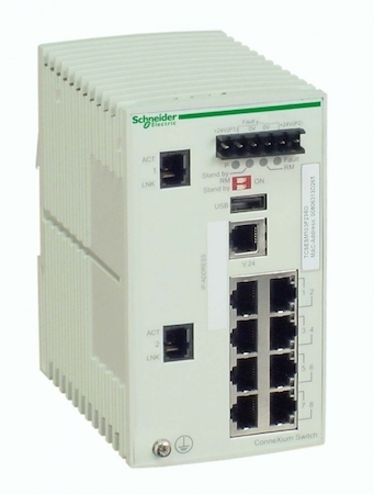 Schneider Electric TCSESM103F23G0 КОММУТАТОР CONNEXIUM (MANAGED) 8TX/2TX-G