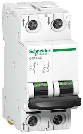Schneider Electric A9N61533 АВТ. ВЫКЛ.C60H-DC 2П 25А C 500В DC