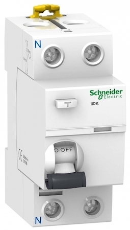 Schneider Electric A9R75225 ВЫКЛЮЧАТЕЛЬ ДИФФ. ТОКАiID K 2П 25A 300mA AC-ТИП