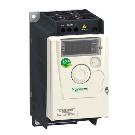 Schneider Electric ATV12P037F1 ПРЕОБР ЧАСТОТЫ ATV12 0.37КВТ 120В 1Ф