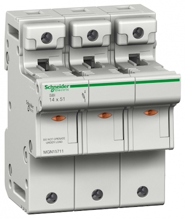 Schneider Electric MGN15711 РАЗЪЕД-ЛЬ ПРЕДОХРАНИТЕЛЬ SBI 3П 14X51 380В