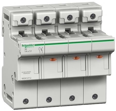 Schneider Electric MGN15712 РАЗЪЕД-ЛЬ ПРЕДОХРАНИТЕЛЬ SBI 3П+Н 14Х51 380В