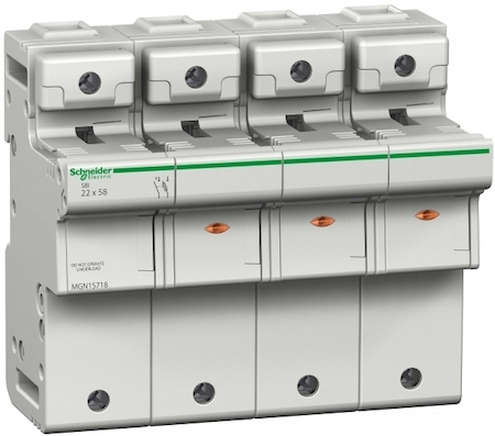 Schneider Electric MGN15718 РАЗЪЕД-ЛЬ ПРЕДОХРАНИТЕЛЬ SBI 3П+Н 22Х58 380В