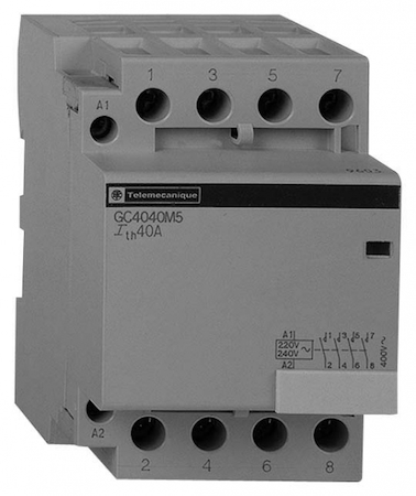 Schneider Electric GC4030M5 МОДУЛЬНЫЙ КОНТАКТОР 3ПОЛЮСА (3НО).40А. ЦЕПЬ УПРАВЛЕНИЯ 220В 50ГЦ