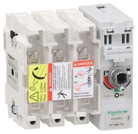 Schneider Electric GS2DB3 ВЫКЛЮЧАТЕЛЬ-РАЗЪЕДИНИТЕЛЬ-ПРЕДОХРАНИТЕЛЬ 3X 32A A1