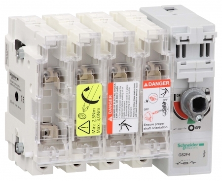 Schneider Electric GS2F4 ВЫКЛЮЧАТЕЛЬ-РАЗЪЕДИНИТЕЛЬ-ПРЕДОХРАНИТЕЛЬ 4X 50A 14X51