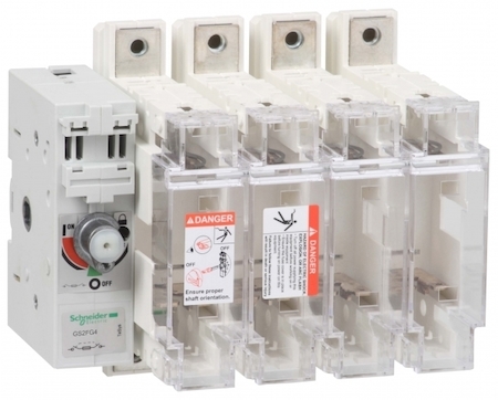 Schneider Electric GS2FG4 ВЫКЛЮЧАТЕЛЬ-РАЗЪЕДИНИТЕЛЬ-ПРЕДОХРАНИТЕЛЬ 4X 50A 14X51