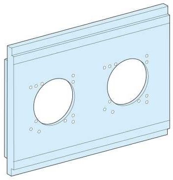 Schneider Electric 08863 ПЛАТА ДЛЯ ПРОМ. РОЗЕТОК, 2 ОТВЕРСТИЯ 70 Х 85 ММ