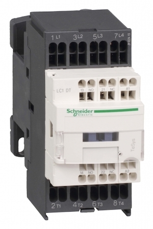 Schneider Electric LC1DT253BL КОНТАКТОР D 4P (4НО), АС1 25 А, НО+НЗ, 24V DС, 2.4 ВТ, РАСШ. ДИА,ОГРАН. ПЕР