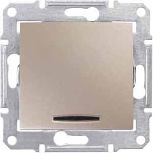 Schneider Electric SDN0201268 Выключатель 2-полюсной с инд., титан