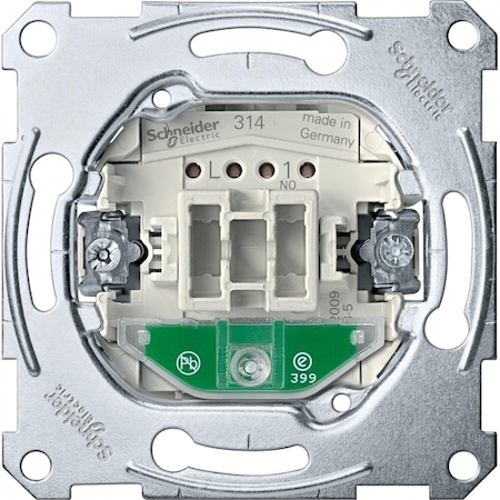 Schneider Electric MTN3760-0000 MERTEN МЕХАНИЗМ 1-пол.кноп.вык.с замык+сигн+свет.инд. д/накл.с карт-ключ.10A, QF