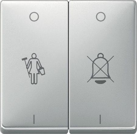 Schneider Electric MTN412646 MERTEN КЛАВИША Х2 с пикторгаммами, СТАЛЬ, SD