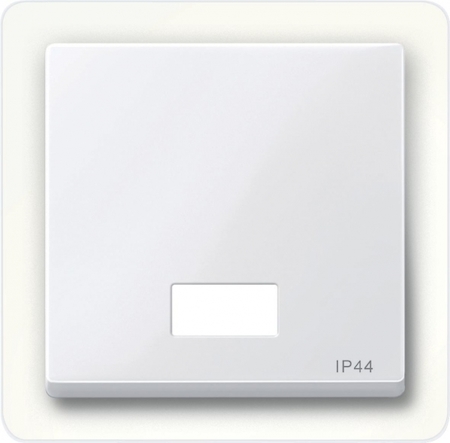 Schneider Electric MTN432725 MERTEN КЛАВИША с окошком д/свет.инд. и полем д/надп. IP 44, АКТИВНЫЙ БЕЛЫЙ, SM
