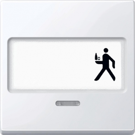 Schneider Electric MTN434725 MERTEN КЛАВИША с окошком д/свет.индикации и полем д/надписи АКТИВНЫЙ БЕЛЫЙ, SM