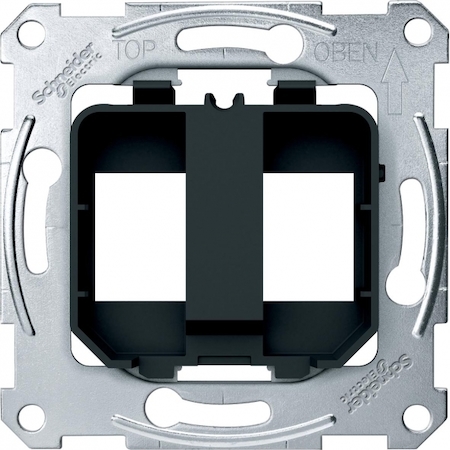 Schneider Electric MTN4566-0003 MERTEN ПЛАТА опорная д/модульного разъема, ЧЕРНЫЙ, SM