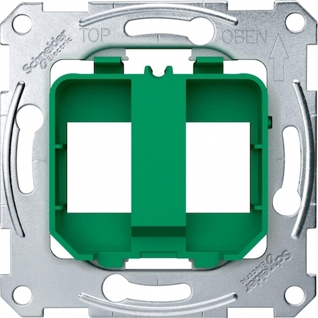 Schneider Electric MTN4566-0004 MERTEN ПЛАТА опорная д/модульного разъема, ЗЕЛЕНЫЙ, SM