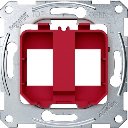 Schneider Electric MTN4566-0006 MERTEN ПЛАТА опорная д/модульного разъема, КРАСНЫЙ, SM