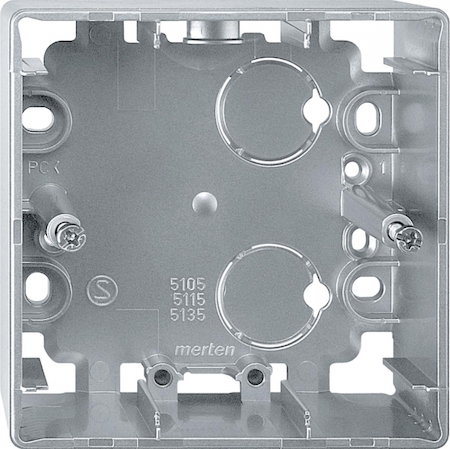 Schneider Electric MTN510560 КОРПУС Д/ОТКР. МОНТАЖА 1-МЕСТНЫЙ АЛЮМ