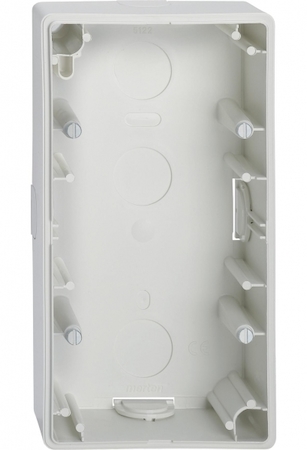 Schneider Electric MTN512219 MERTEN КОРПУС M-SMART для открытого монтажа, 2-пост, ПОЛ.БЕЛЫЙ, SM