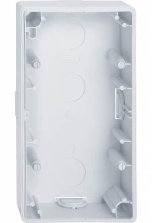 Schneider Electric MTN512225 MERTEN КОРПУС M-SMART для открытого монтажа, 2-пост, АКТИВНЫЙ БЕЛЫЙ, SM