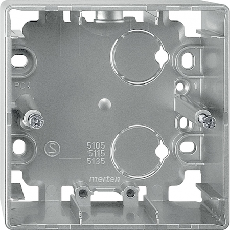 Schneider Electric MTN513546 MERTEN КОРПУС д/открытого монтажа, 1 пост СТАЛЬ.,SD