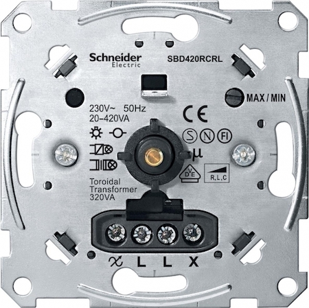 Schneider Electric MTN5138-0000 MERTEN МЕХАНИЗМ УНИВ. ПОВ. СВЕТОРЕГ. 420ВА