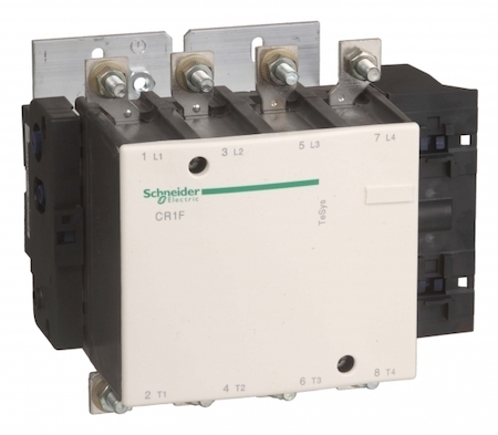 Schneider Electric CR1F1504Q7 КОНТАКТОР С ЗАЩЕЛКОЙ СЕРИИ CR. 150А, 4Х ПОЛЮСНЫЙ,380В 50/60ГЦ, ВИНТОВОЙ ЗАЖИМ