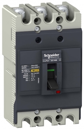 Schneider Electric EZC100B3060 3П3Т АВТОМАТИЧЕСКИЙ ВЫКЛЮЧАТЕЛЬ EZC100 7,5KA/400В 60 A