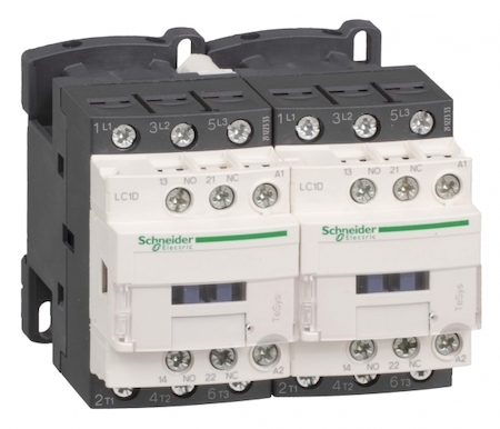 Schneider Electric LC2D09BL КОНТАКТОР РЕВЕРСИВНЫЙ 3Р,9A,НО+НЗ,24V DС, МЕХАНИЧЕСКИЙ ТИП БЛОКИРОВКИ