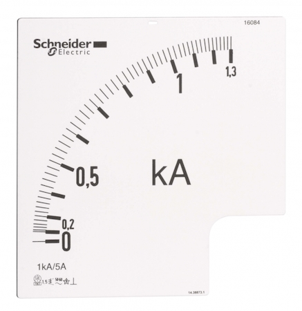 Schneider Electric 16084 ШКАЛА, 0-1000 A, ДЛЯ АМПЕРМЕТРА 16074