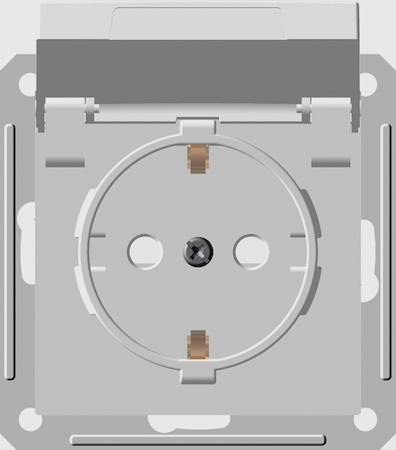 Schneider Electric RS16-152B-1-86 W59 AQUA РОЗЕТКА с заземлением со шторками, 16А, IP44, механизм, БЕЛЫЙ