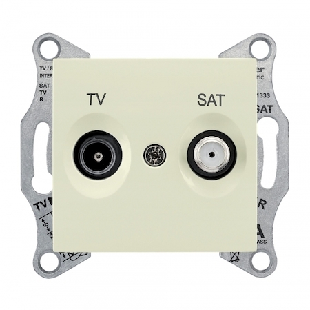 Schneider Electric SDN3401647 SEDNA TV/SAT РОЗЕТКА оконечная, 1dB, БЕЖЕВЫЙ