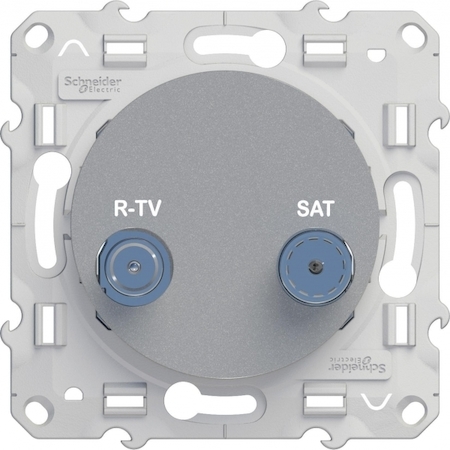 Schneider Electric S53R454 ODACE РОЗЕТКА R-TV/SAT, одиночная, АЛЮМИНИЙ