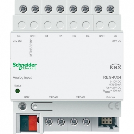 Schneider Electric MTN682191 АНАЛОГОВЫЙ ВХОД REG-K/4 ПОРТА