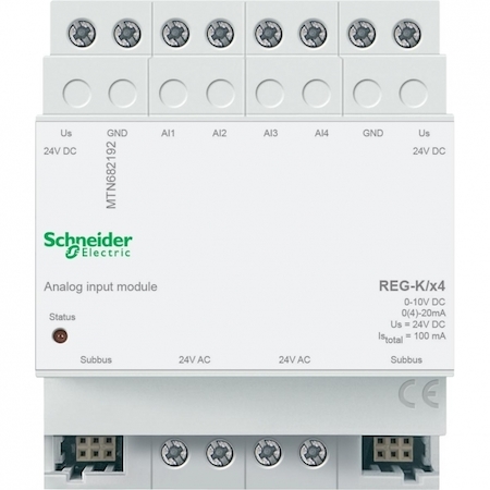 Schneider Electric MTN682192 МОДУЛЬ ДЛЯ АНАЛОГ. ВХОДА REG-K/4 ПОРТА