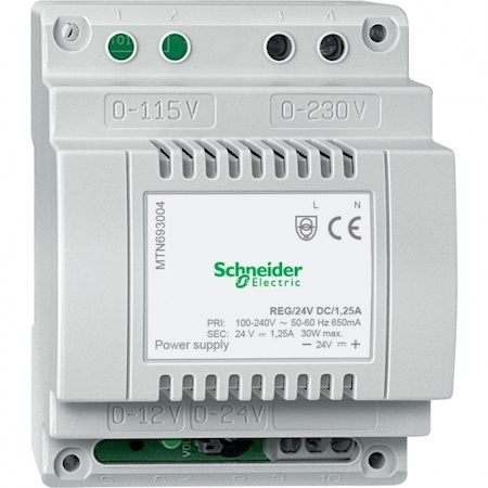 Schneider Electric MTN693004 ИСТОЧНИК ПИТАНИЯ REG-DC 24 V/1 А