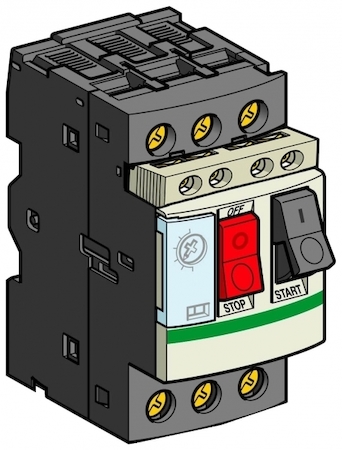 Schneider Electric GV2ME02AE11TQ АВТ.ВЫКЛ. С КОМБ.РАСЦЕП.0,16-0,25А+КОН