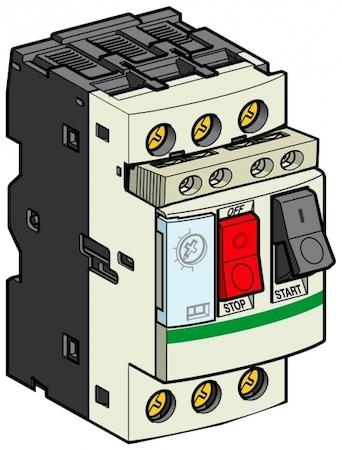 Schneider Electric GV2ME05AE11TQ АВТ.ВЫКЛ. С КОМБ.РАСЦЕП.0,63-1А+КОН