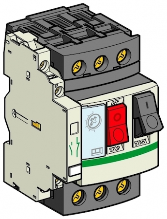 Schneider Electric GV2ME04AN11TQ АВТ.ВЫКЛ. С КОМБ.РАСЦЕП.0,40-0,63А+КОН