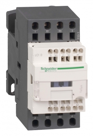 Schneider Electric LC1D1283BL КОНТАКТОР D 4P (2НО+2НЗ), АС1 25 А, НО+НЗ, 24V DС, 2.4 ВТ, ОГРАН.ПЕР