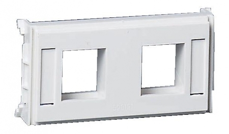 Schneider Electric 5971714 CYB-DP-ПЛАТА ДЛЯ 2XRJ45 KEYSTONE БЕЛАЯ