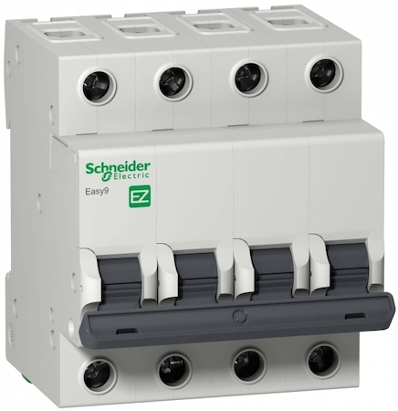 Schneider Electric EZ9F34410 АВТ. ВЫКЛ. EASY 9 4П 10А С 4,5кА 400В =S=