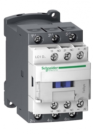 Schneider Electric LC1D18BL КОНТАКТОР.3Р,18A,НО+НЗ,24V-,2.4ВТ,РАСШ.