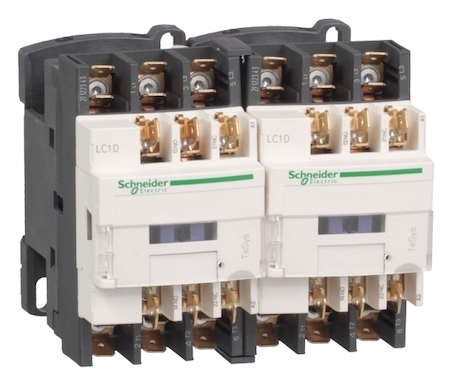 Schneider Electric LC2D099E7 КОНТАКТОР РЕВЕРС. D 3Р, 9 A, НО+НЗ, 48V 50/60 ГЦ, ЗАЖИМ ФАСТОН