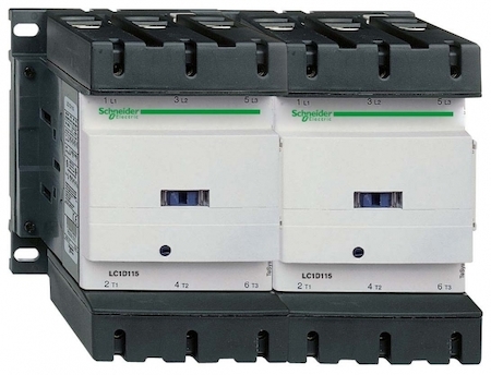 Schneider Electric LC2D115P7 КОНТАКТОР РЕВЕРС. D 3Р,115 A,НО+НЗ,230V 50/60 ГЦ,ЗАЖИМ ПОД ВИНТ,