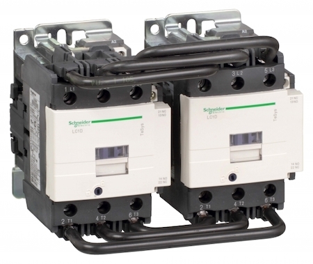 Schneider Electric LC2D95V7 КОНТАКТОР РЕВЕРС. D 3Р, 95 A, НО+НЗ, 400V 50/60 ГЦ, ЗАЖ