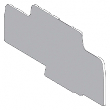 Schneider Electric AB1TEN3 End plate, for terminal block, double deck, 4mm2, grey