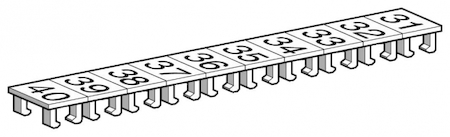Schneider Electric AB1B540 Лента маркировки для клемм 5мм 31....40