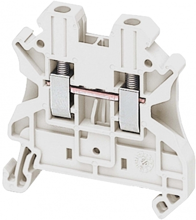 Schneider Electric NSYTRV22WH КЛЕММНИК ВИНТОВОЙ ПРОХОДНОЙ,СЕЧЕНИЕ ПРОВОДА 2,5ММ2, 2 ТОЧКИ ПОДКЛЮЧЕНИЯ,БЕ